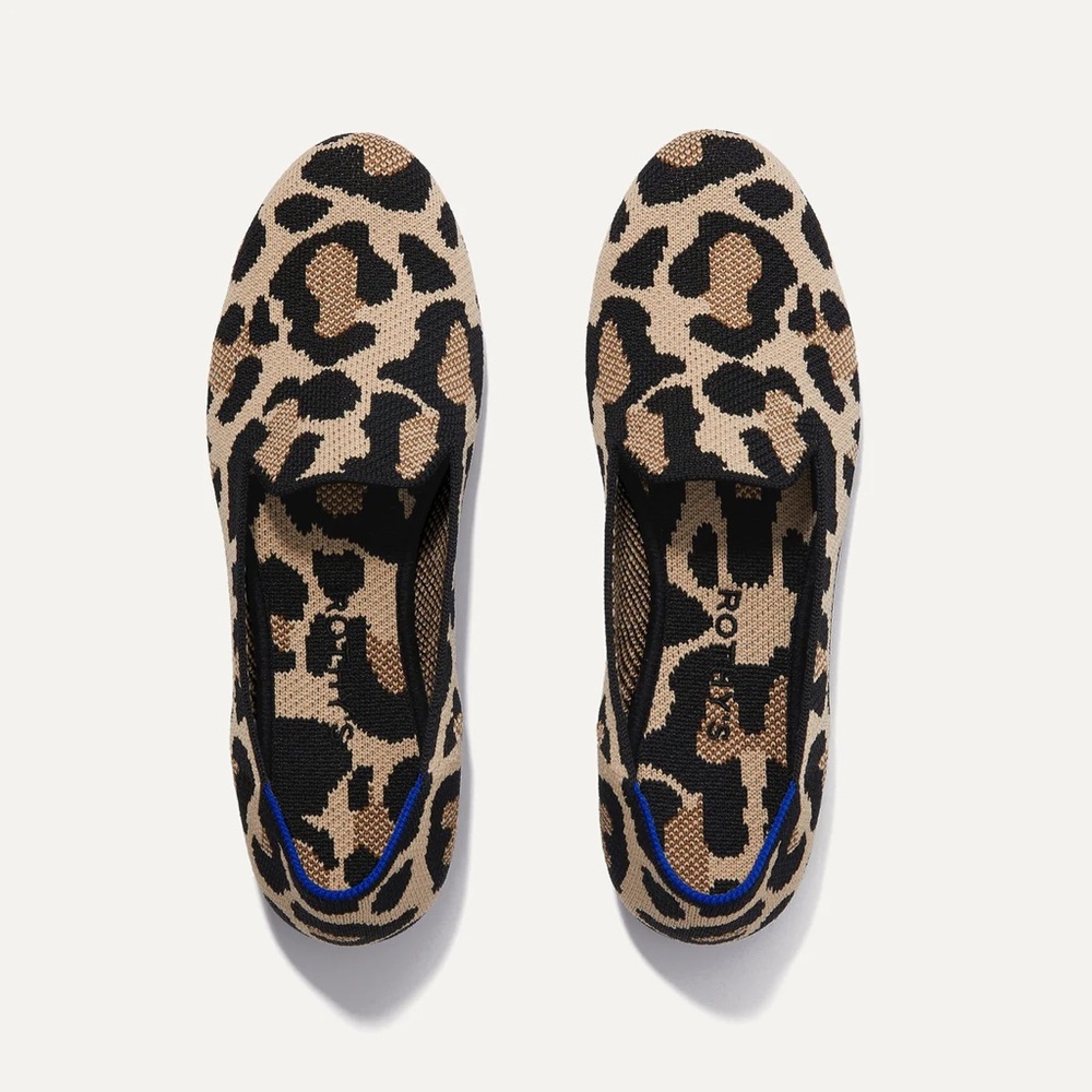 Rothy’s THE LOAFER, Size 10.5, in Desert Cat / Leopard Print